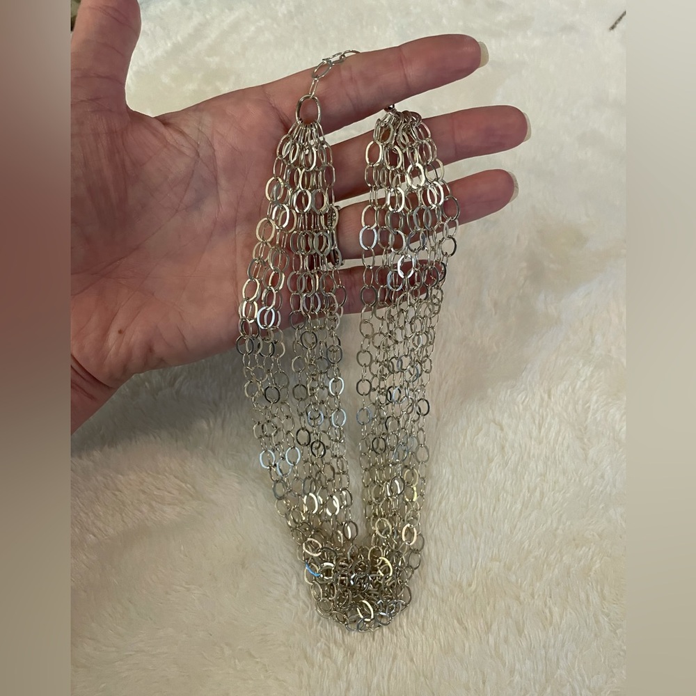 Gorgeous vintage sterling silver necklace
